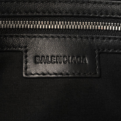 Balenciaga Metallized Arena Lambskin Classic Silver Hardware Medium Le City Steel Gray 6 of 10