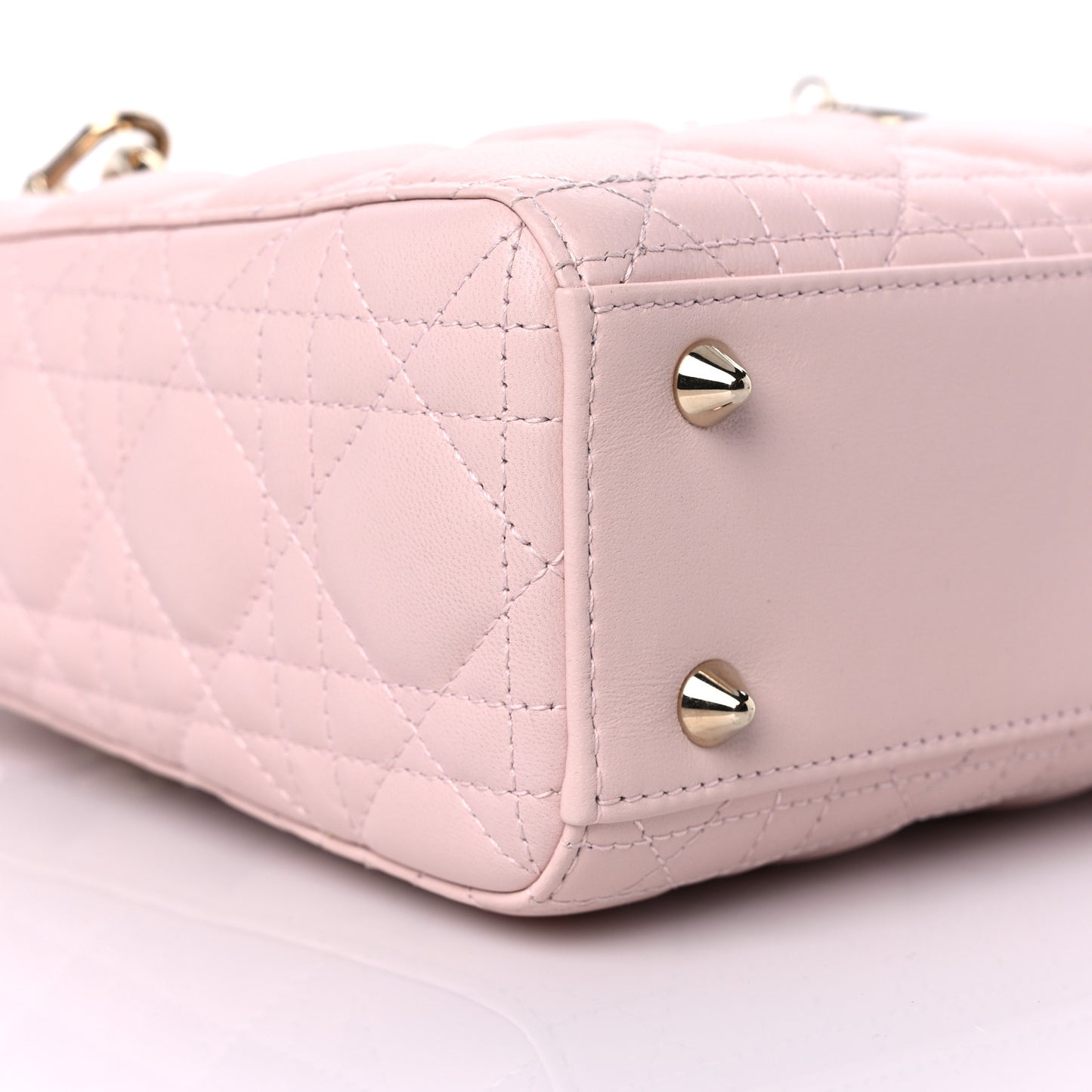 Lambskin Cannage Small My ABCDior Lady Dior Powder Pink