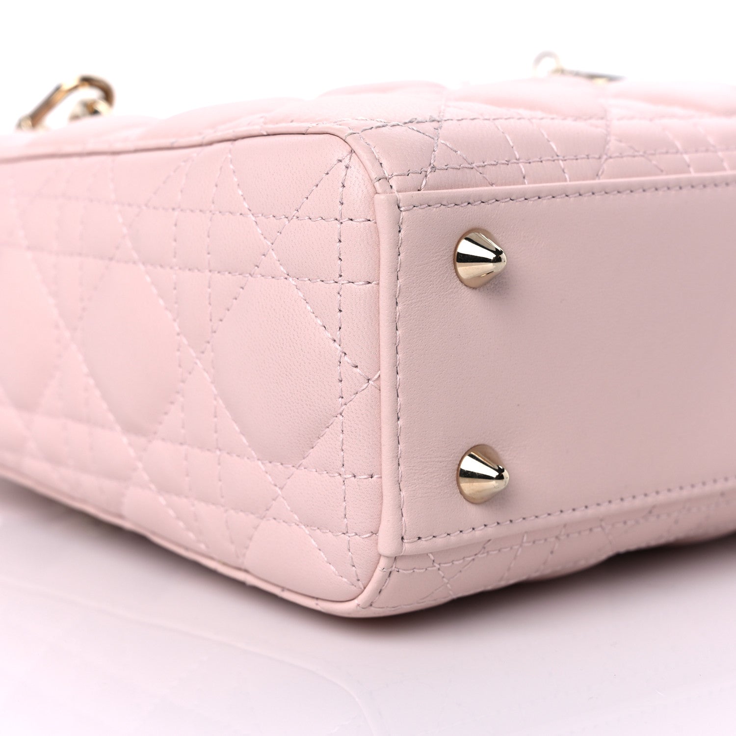 Christian Dior Lambskin Cannage Small My ABCDior Lady Dior Powder Pink 7 of 8