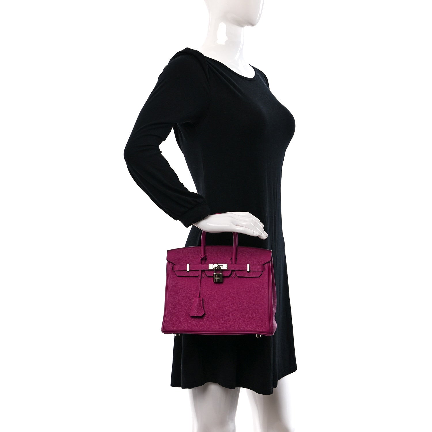 Hermes Togo Birkin 25 Rose Pourpre 2 of 8