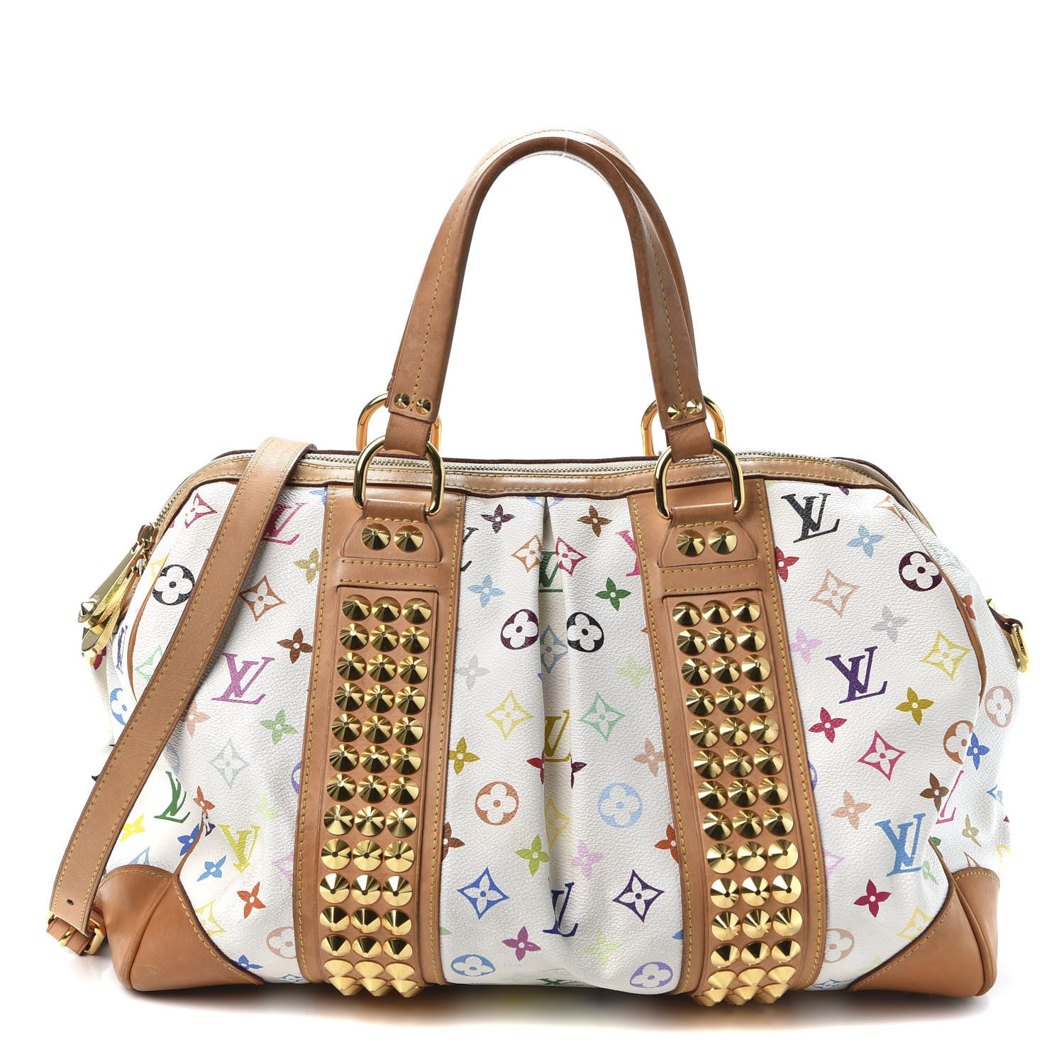 Louis Vuitton Monogram Multicolor Courtney GM White 1 of 8
