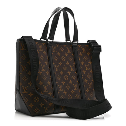 Louis Vuitton Monogram Macassar Weekend Tote PM 4 of 10