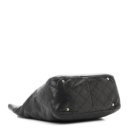 Chanel Caviar Stitched Timeless CC Soft Tote Black 4 of 13