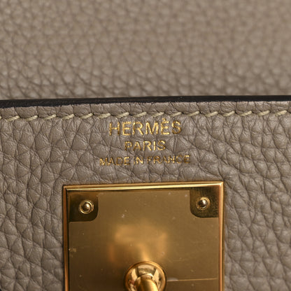 Hermes Togo Kelly Retourne 28 Gris Tourterelle 6 of 12