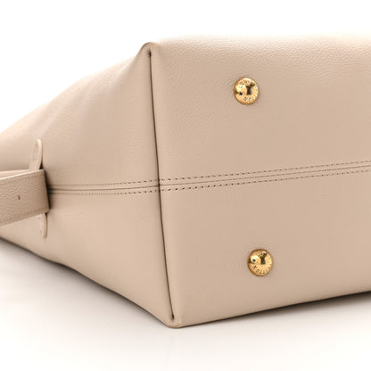 Louis Vuitton Grained Calfskin Low Key Hobo MM Limestone 9 of 10