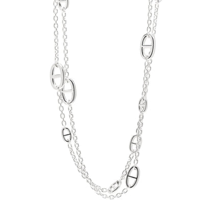 Hermes Sterling Silver Farandole Necklace 120 1 of 5