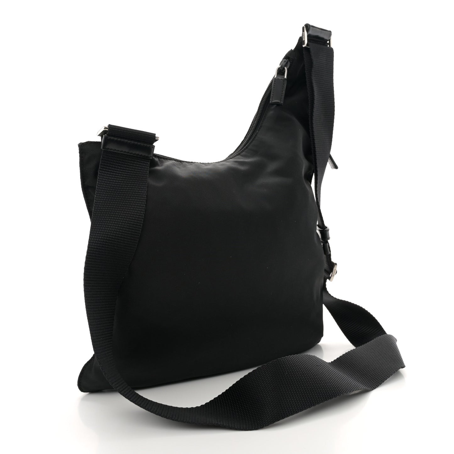 Nylon Vela Sling Messenger Bag Black