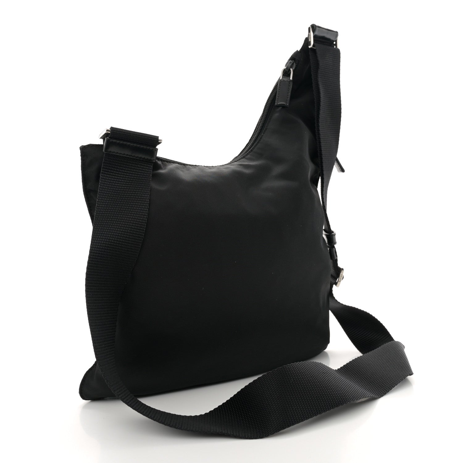 Prada Nylon Vela Sling Messenger Bag Black 3 of 11