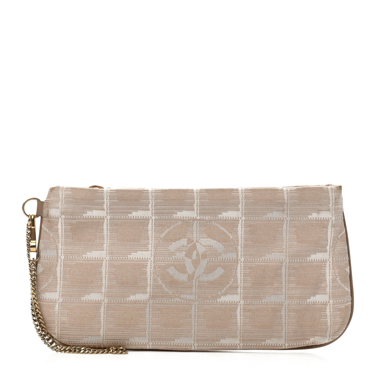 Chanel Nylon Travel Pouch Beige 1 of 8