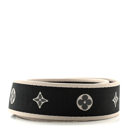 Louis Vuitton Jacquard Diane Shoulder Strap Black Ivory 2 of 3