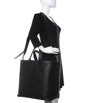 Bottega Veneta Butter Calfskin Patchwork Tote Black 2 of 9