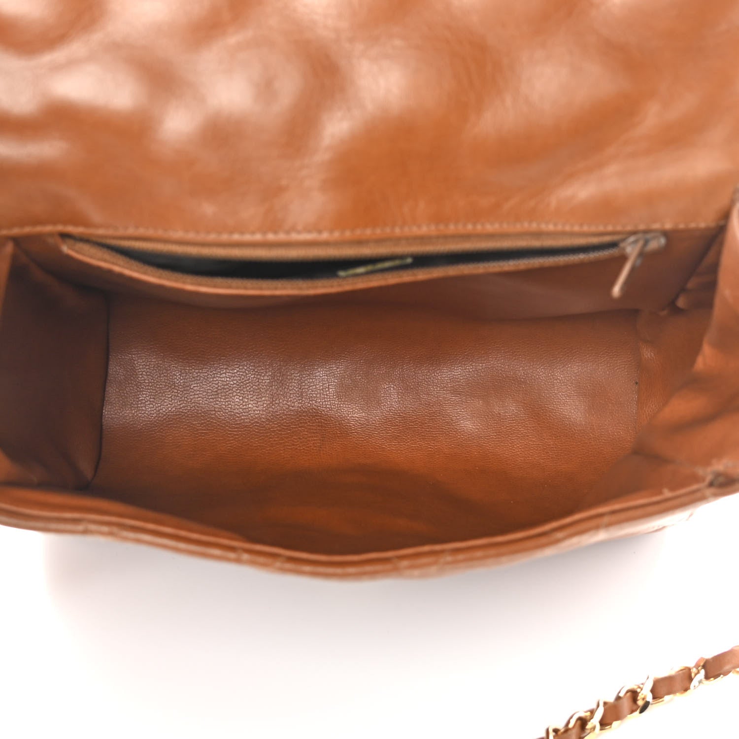 Chanel Lambskin Quilted Small Single Flap Brown 4 of 15