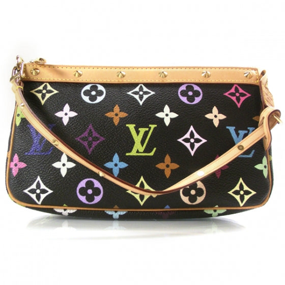 Monogram Multicolor Pochette Accessories Black