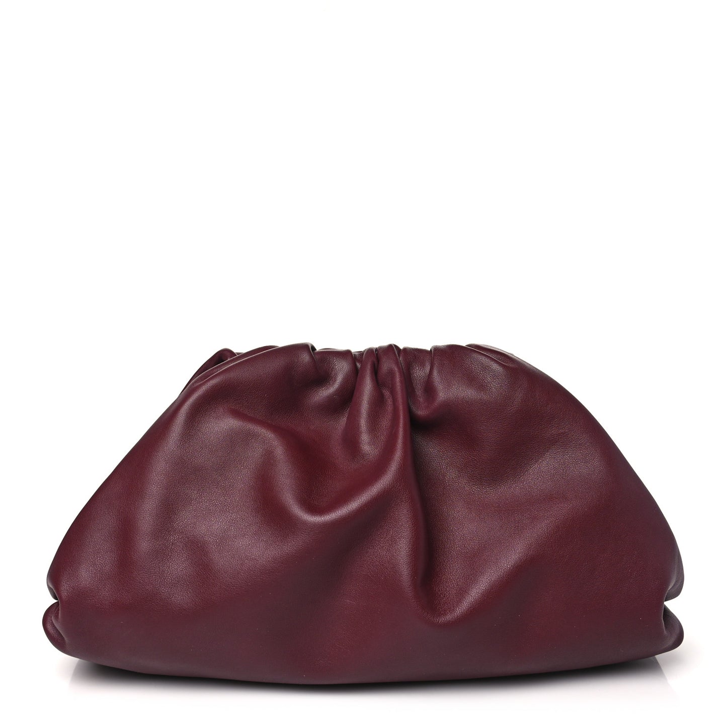 Smooth Butter Calf The Pouch Oversized Clutch Bordeaux