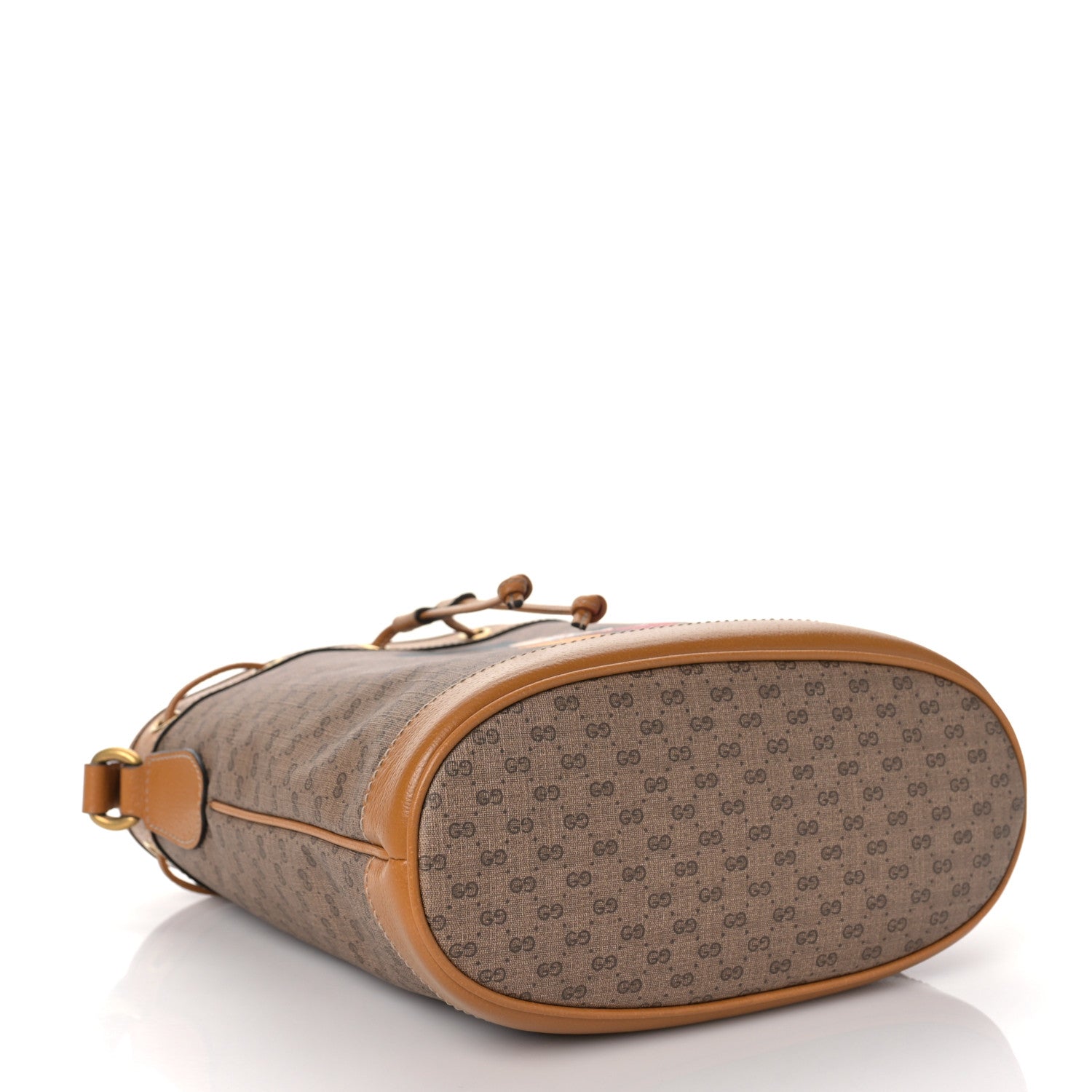 Gucci X DISNEY Mini Vintage GG Supreme Monogram Bucket Bag Beige Vintage Sun Oil 4 of 10