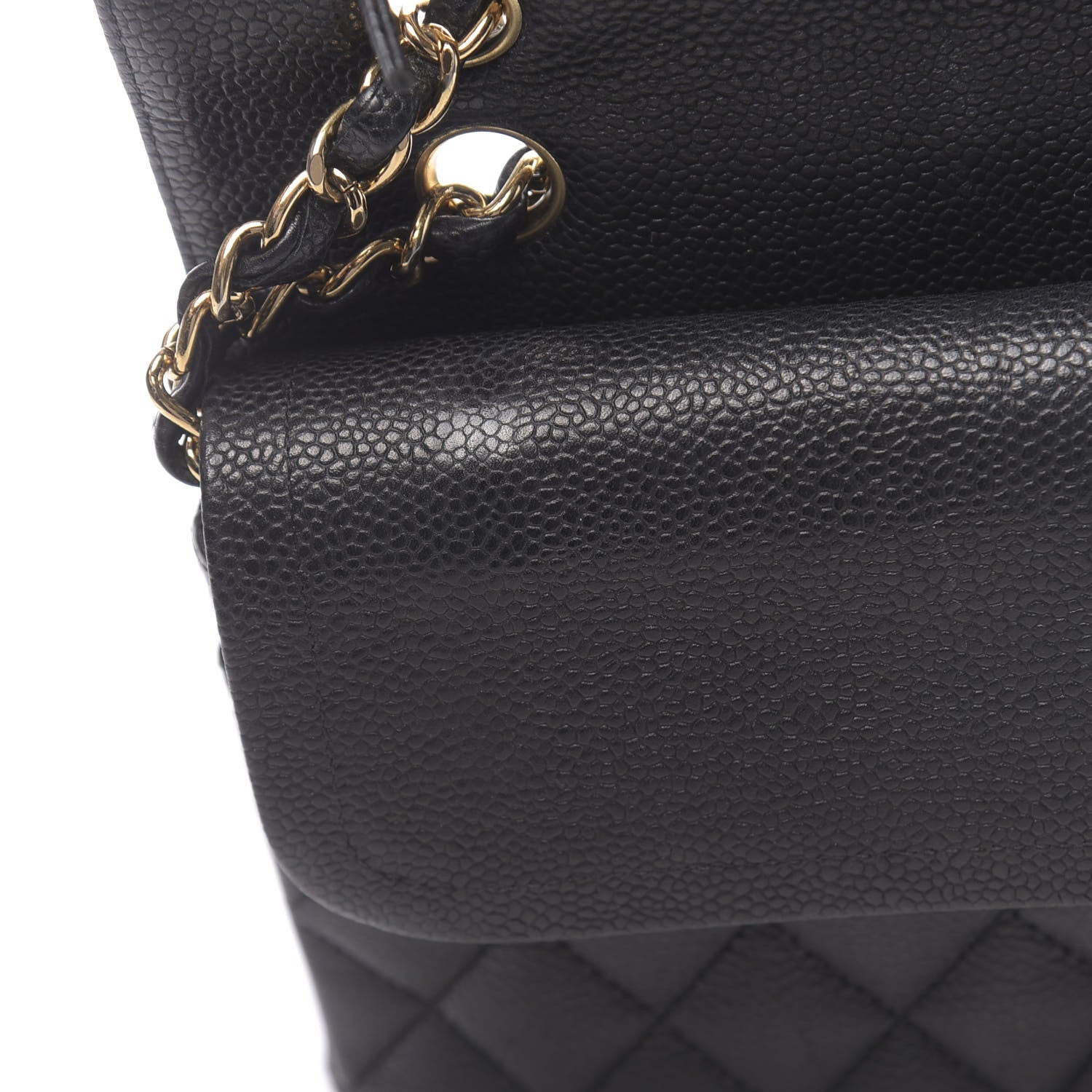 Chanel Caviar Quilted Medium Double Flap Black 9 of 13