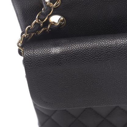 Chanel Caviar Quilted Medium Double Flap Black 9 of 13