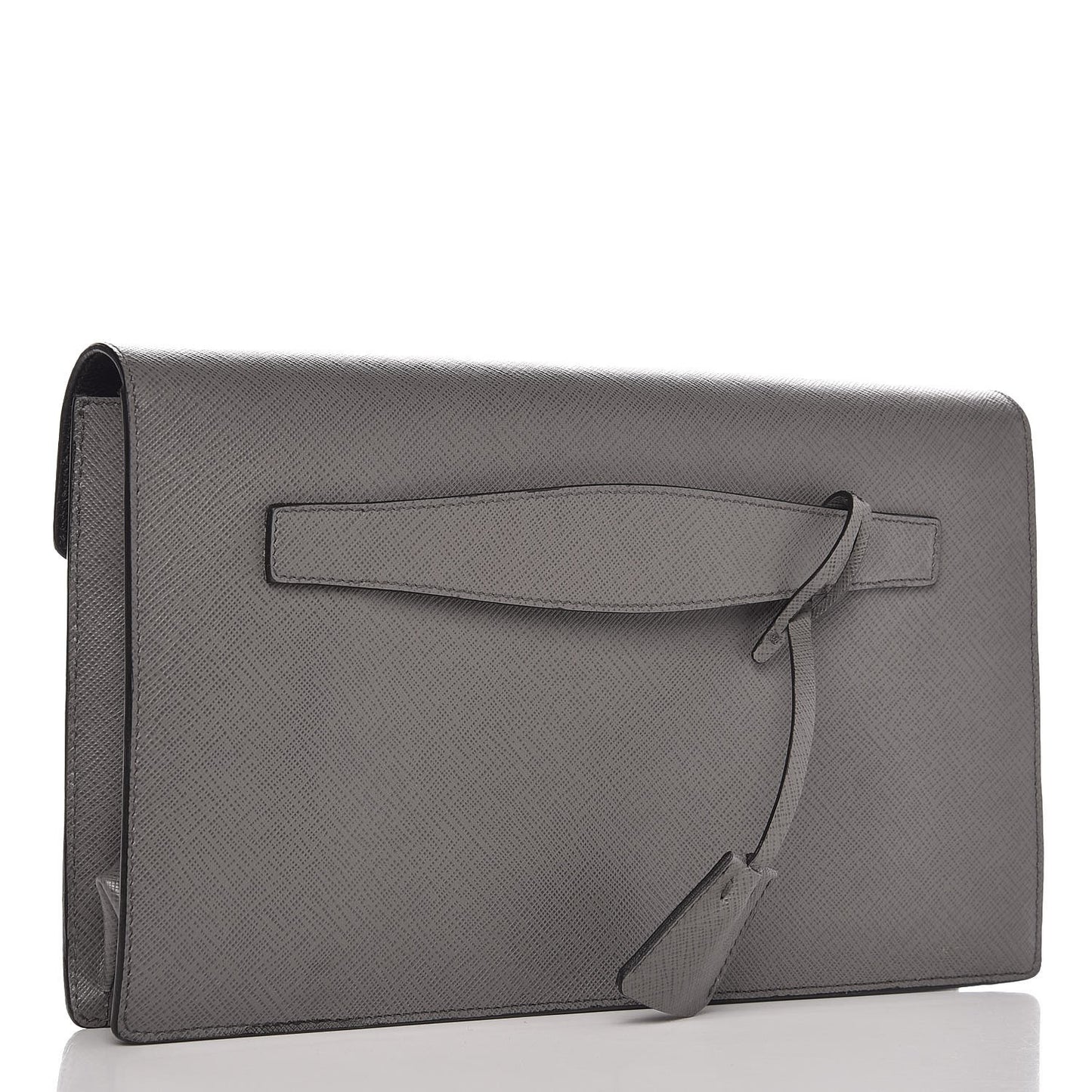 Saffiano Lux Sound Clutch Marmo