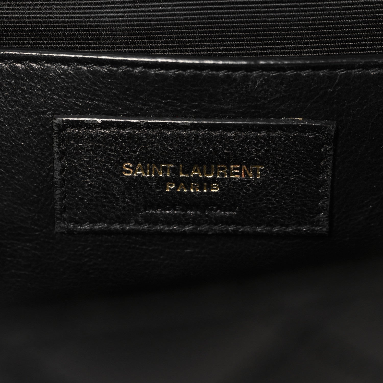 Saint Laurent Grain De Poudre Textured Mixed Matelasse Triquilt Medium Monogram Satchel Black 6 of 11
