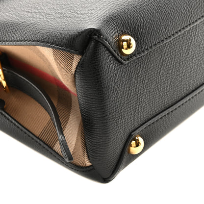 Burberry Derby Calfskin House Check Small Camberley Black 9 of 10