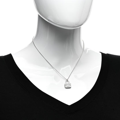 Hermes 18K White Gold Diamond Constance Amulettes Pendant Necklace 2 of 6