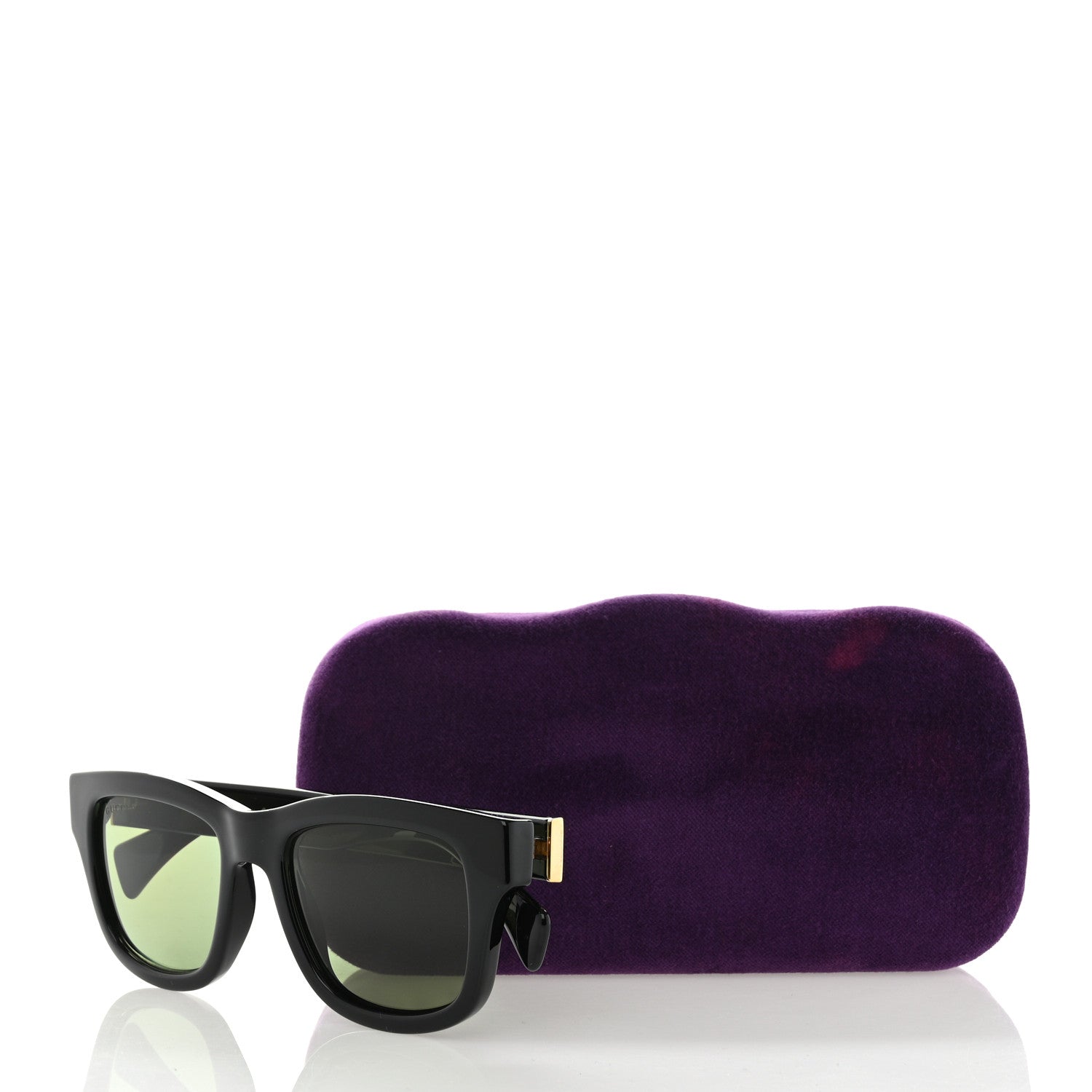 Gucci Polarized Square Frame Web Sunglasses GG1135S Black 7 of 7