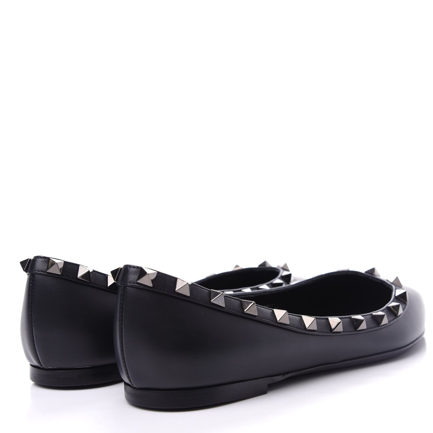 Nappa Rockstud Ballerina Flats 36.5 Black