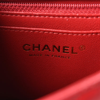 Chanel Aged Calfskin Quilted 2.55 Reissue Mini Flap Red 6 of 10
