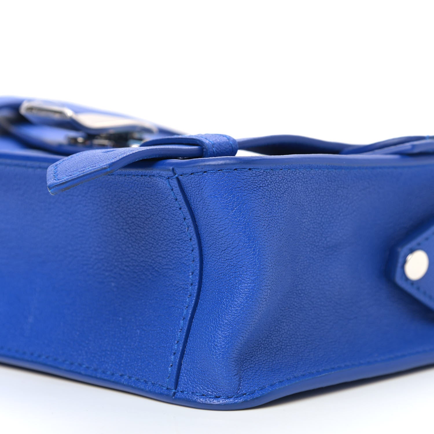 Proenza Schouler Lambskin PS1 Mini Pouch Messenger Blue 8 of 8