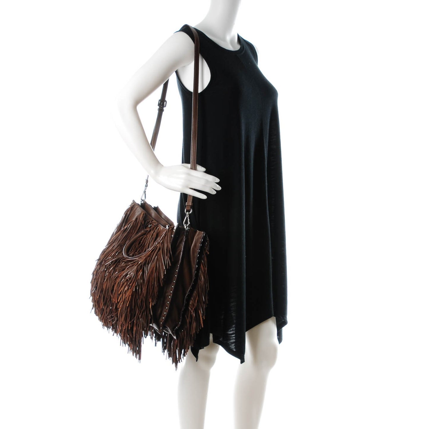 Nappa Fringe Shopping Tote Noce