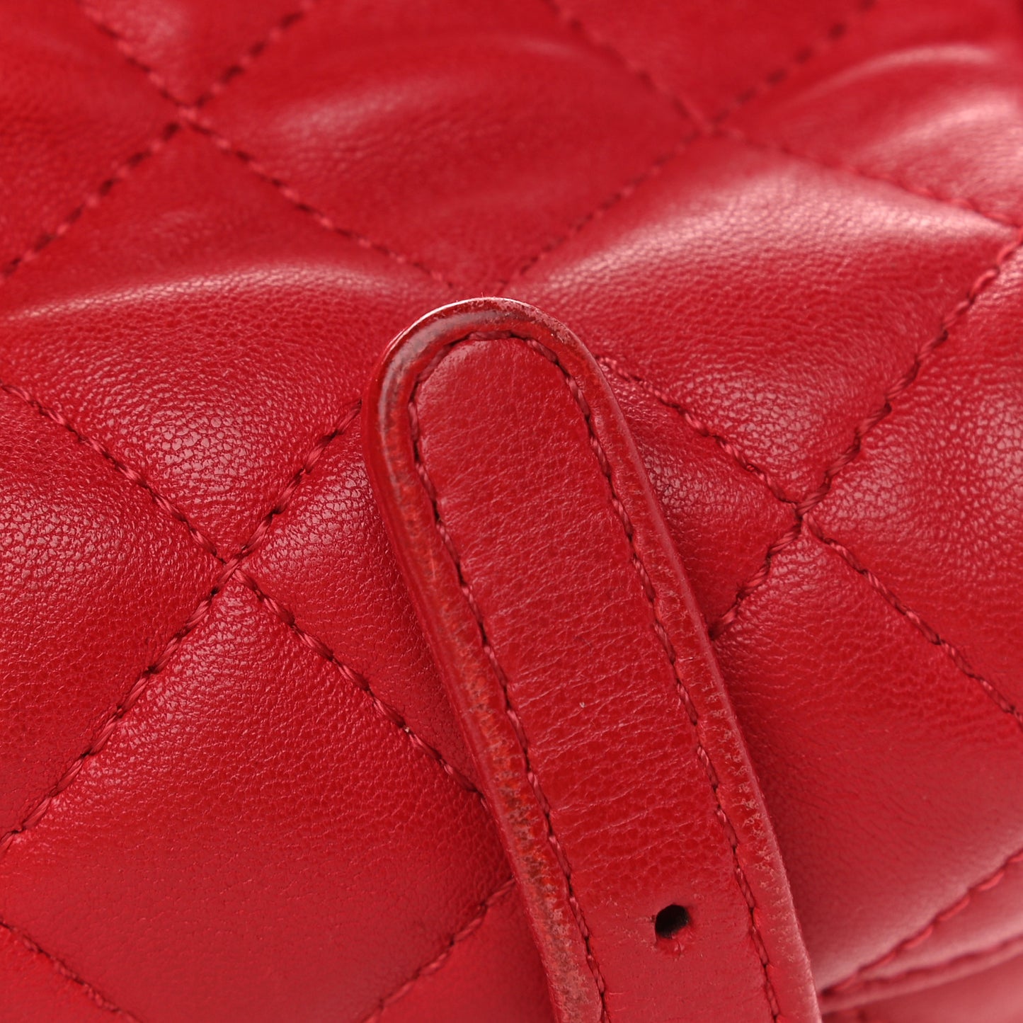Lambskin Quilted Small Urban Spirit Backpack Red