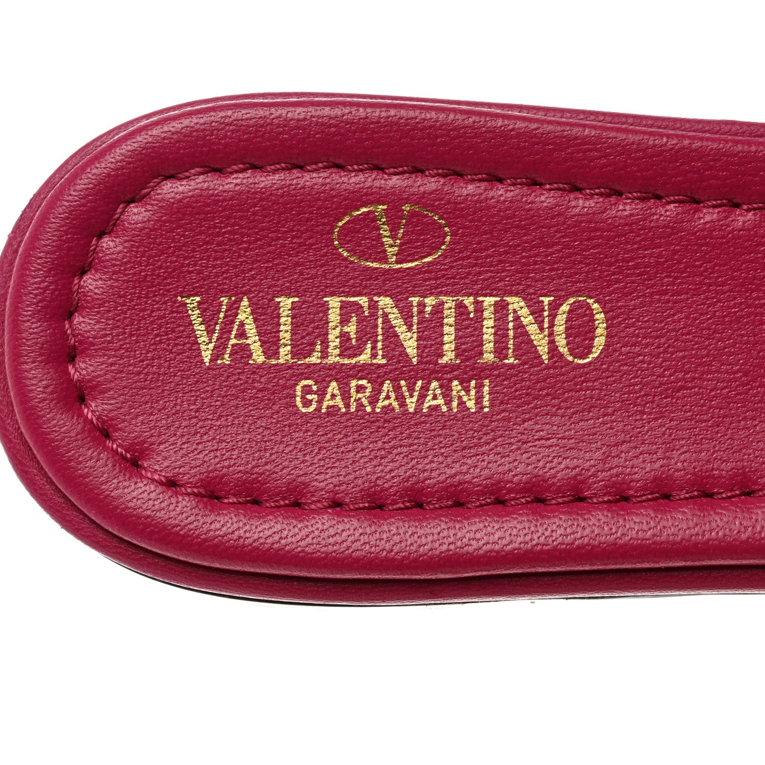 Valentino Garavani Nappa Roman Stud Flat Slide Sandals 36.5 Blossom 6 of 9