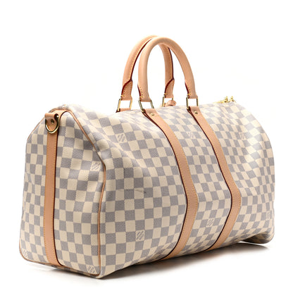 Louis Vuitton Damier Azur Keepall Bandouliere 45 2 of 8