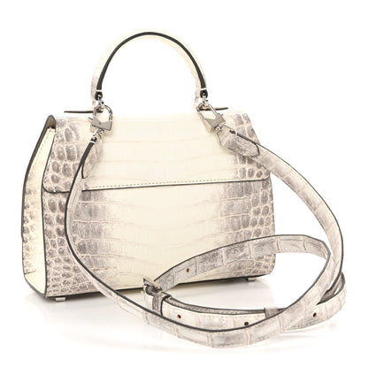 Moynat Niloticus Crocodile Himalaya Rejane BB White 3 of 10