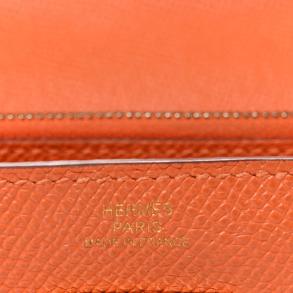 Hermes Epsom Kelly Longue Wallet Orange 6 of 11