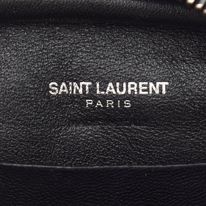 Saint Laurent Python Embossed Calfskin Monogram Blogger Bag Black Beige 6 of 9