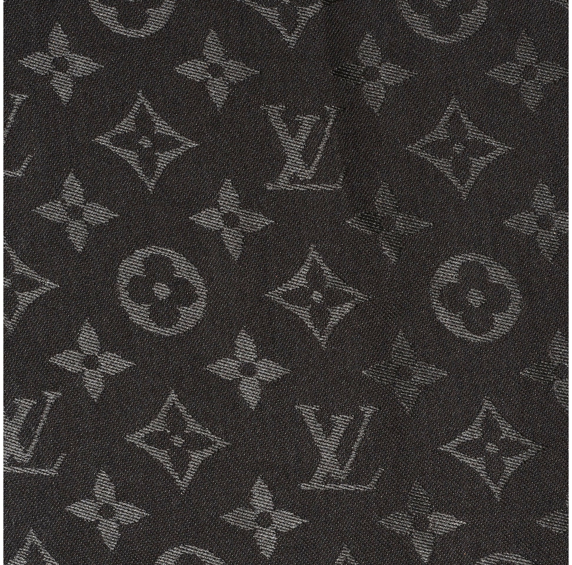Louis Vuitton Wool Silk Monogram Shawl Chocolate 1 of 5