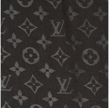 Louis Vuitton Wool Silk Monogram Shawl Chocolate 1 of 5