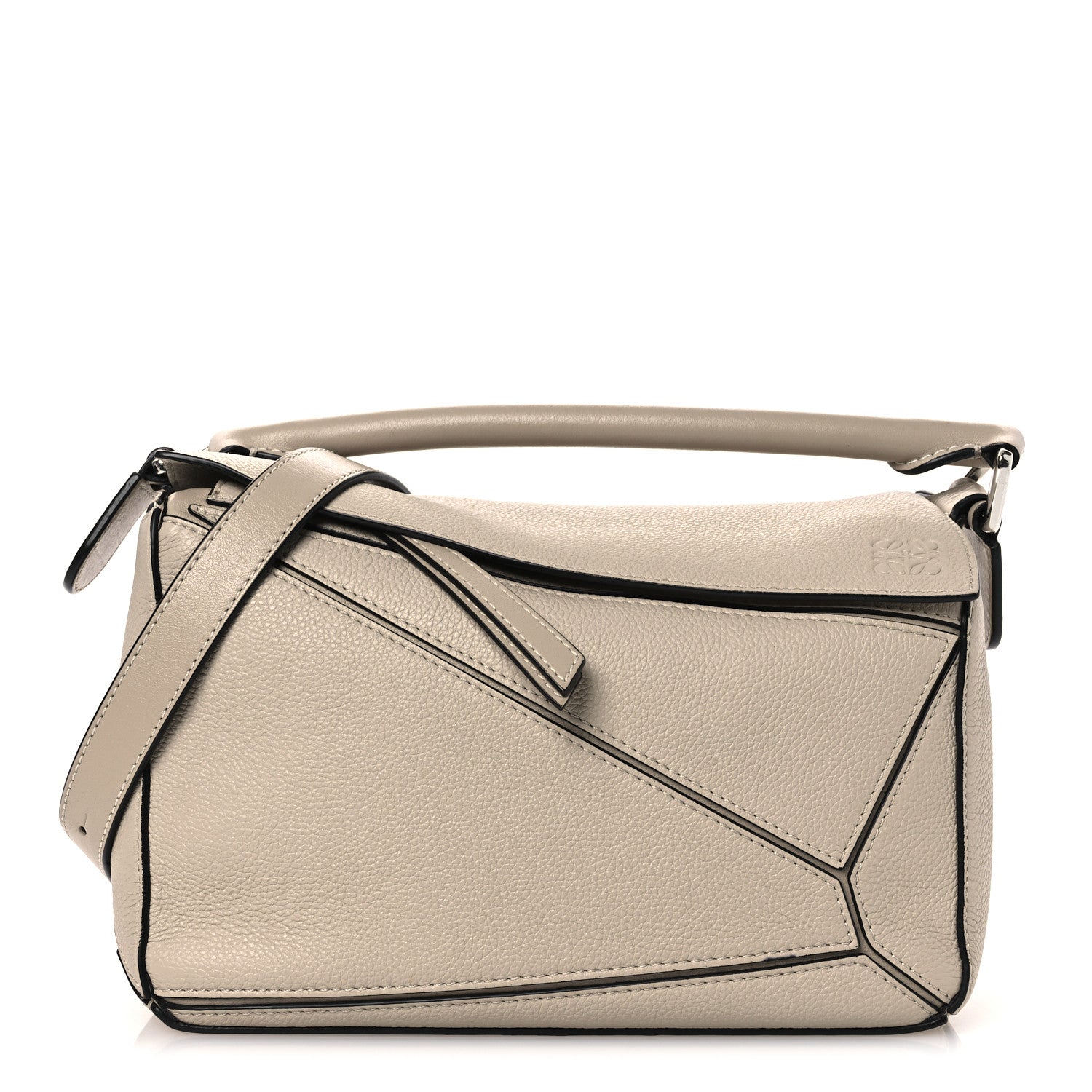 Loewe Grained Calfskin Small Puzzle Bag Sand 1 of 13