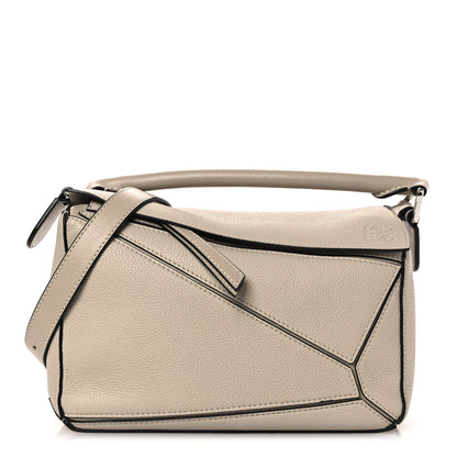 Loewe Grained Calfskin Small Puzzle Bag Sand 1 of 13