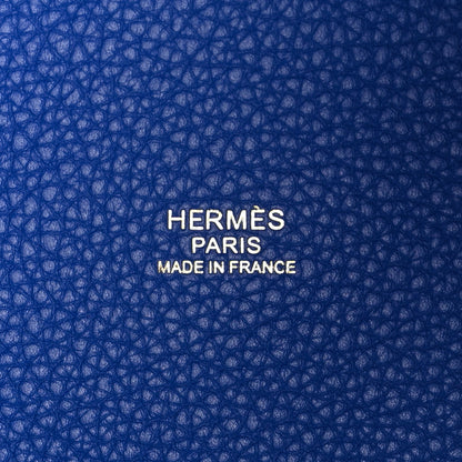 Hermes Taurillon Maurice Picotin Lock 18 PM Bleu Royal 5 of 10