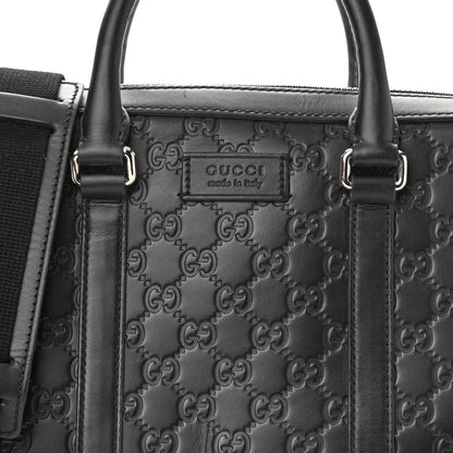 Gucci Guccissima Signature Briefcase Black 8 of 10