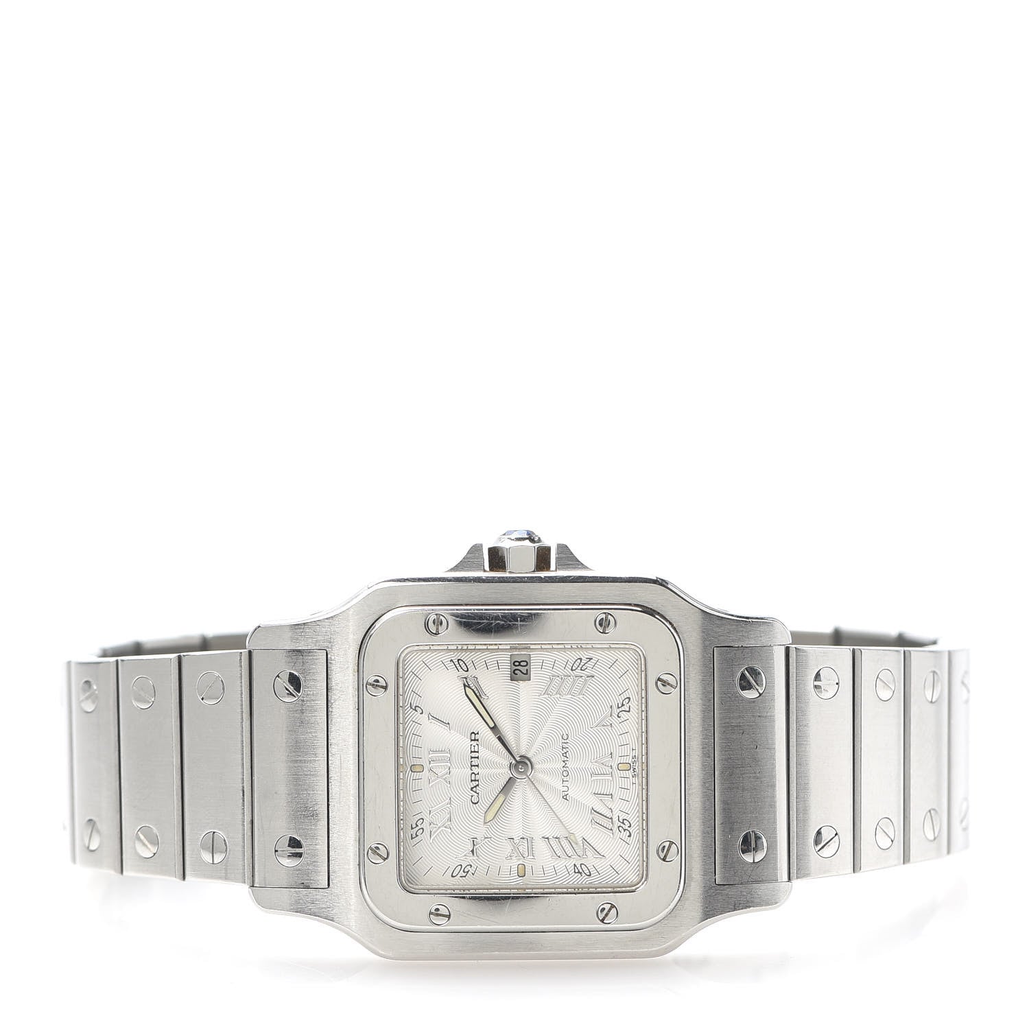 Cartier Stainless Steel 29mm Santos De Cartier Galbee Automatic Watch 3 of 5