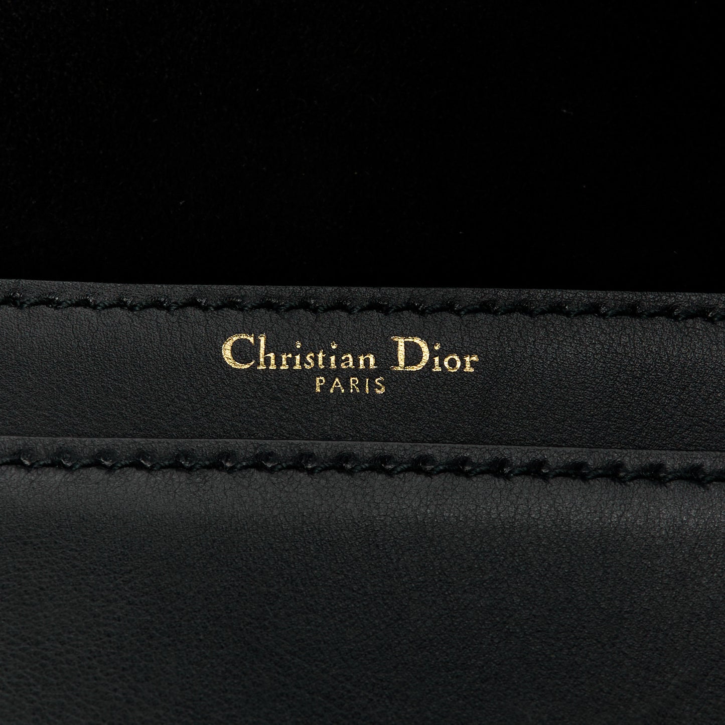 Calfskin J'Adior Chain Flap Bag Black