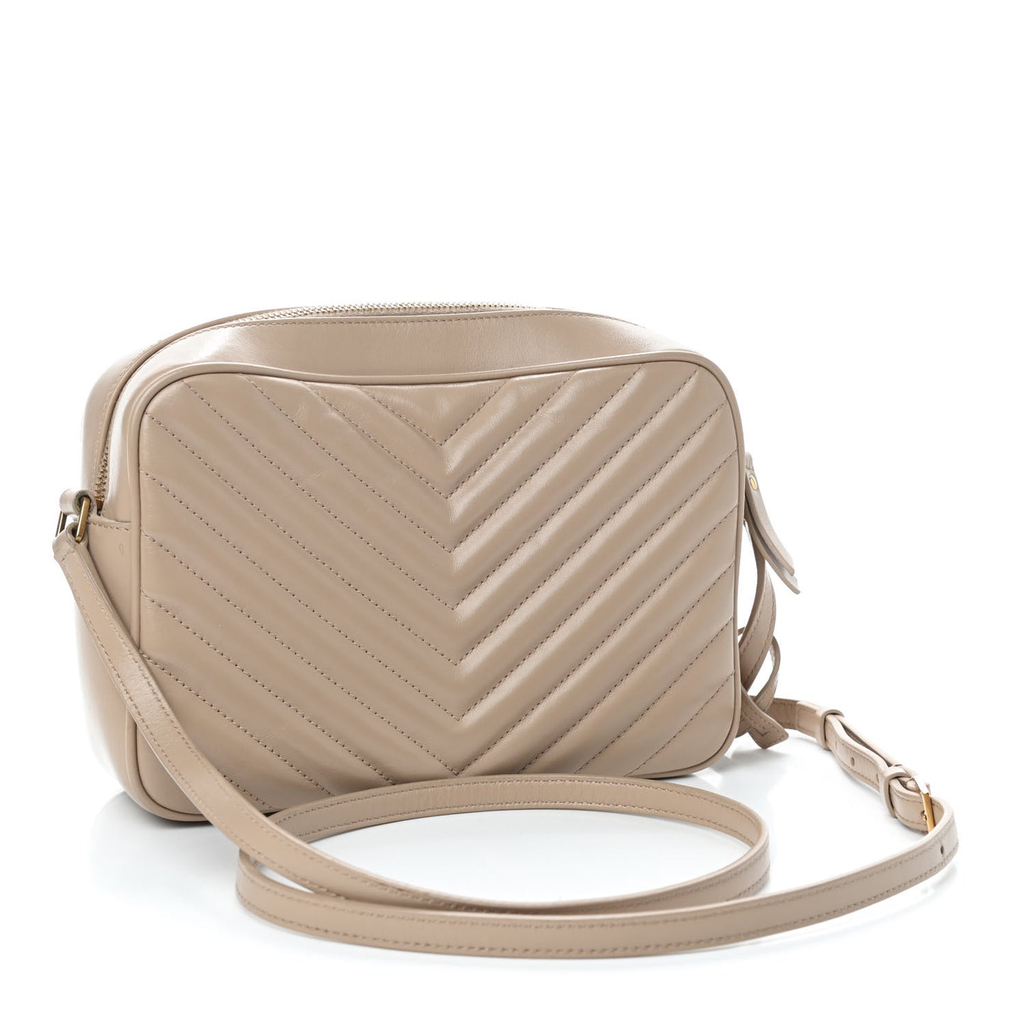 Calfskin Matelasse Monogram Lou Camera Bag Nude Powder