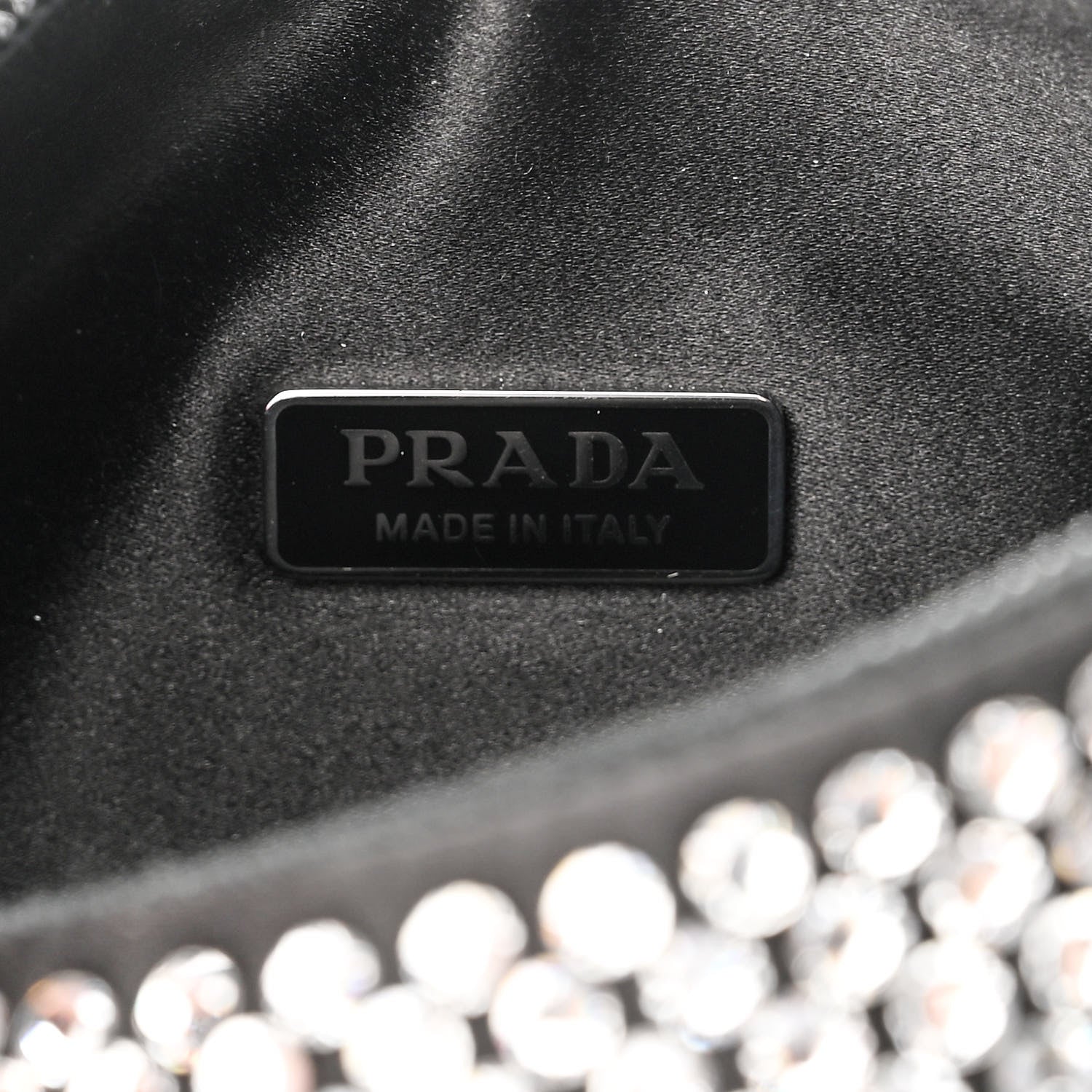 Prada Satin Crystal Mini Re-Edition 2000 Bag Cristal 6 of 10
