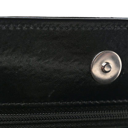 Chanel Shiny Crumpled Calfskin Quilted Chanel 19 Wallet On Chain WOC Black 12 of 13