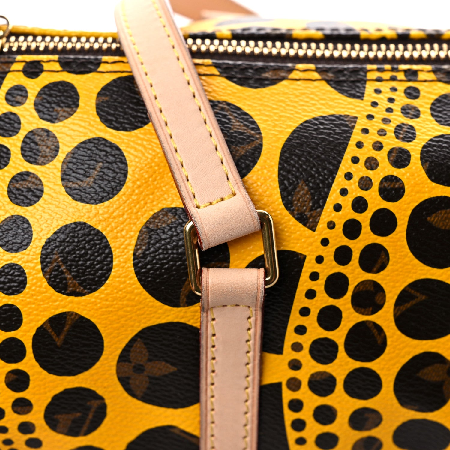 Louis Vuitton Monogram Kusama Pumpkin Dots Papillon 30 Yellow 10 of 11