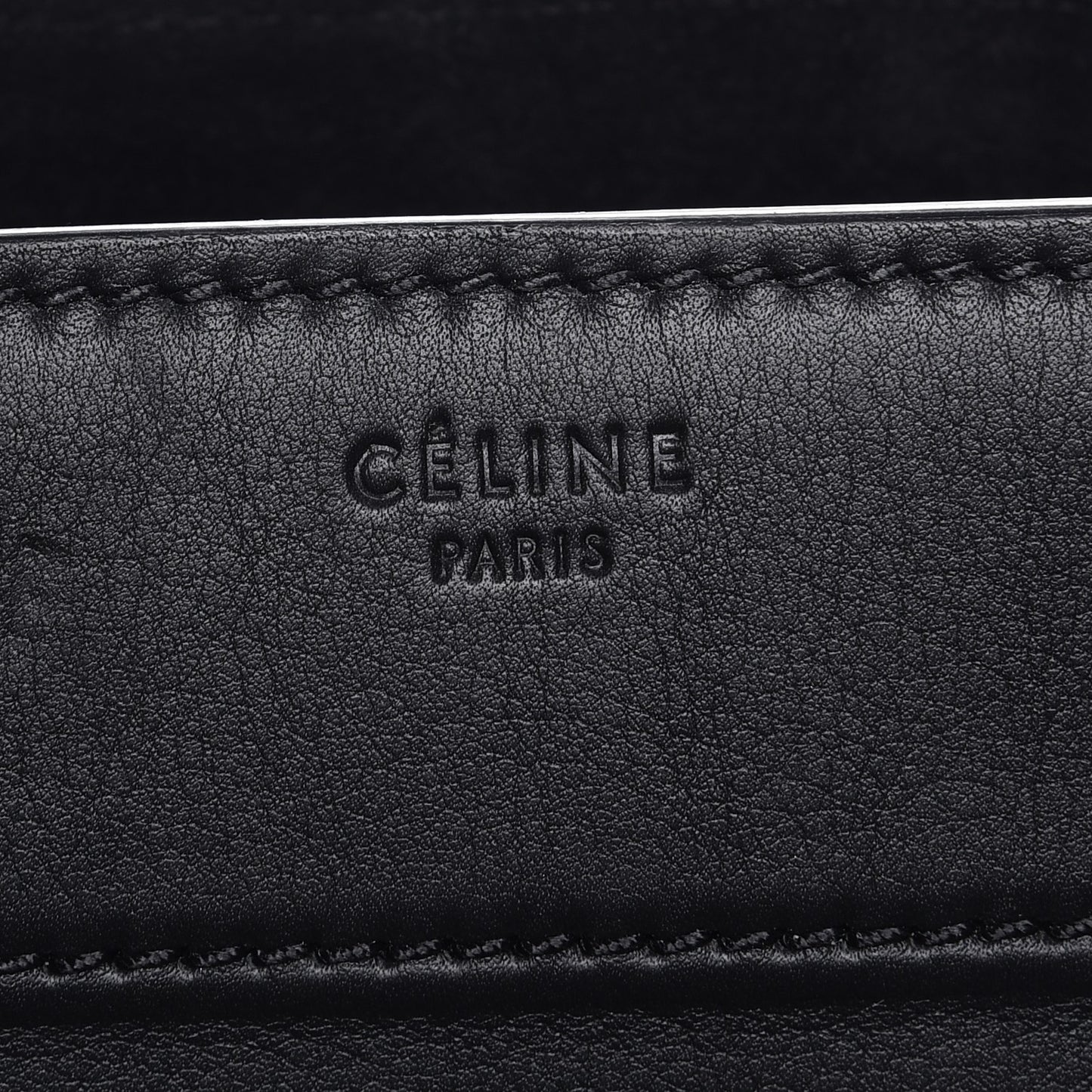 Supple Calfskin Medium Phantom Luggage Black