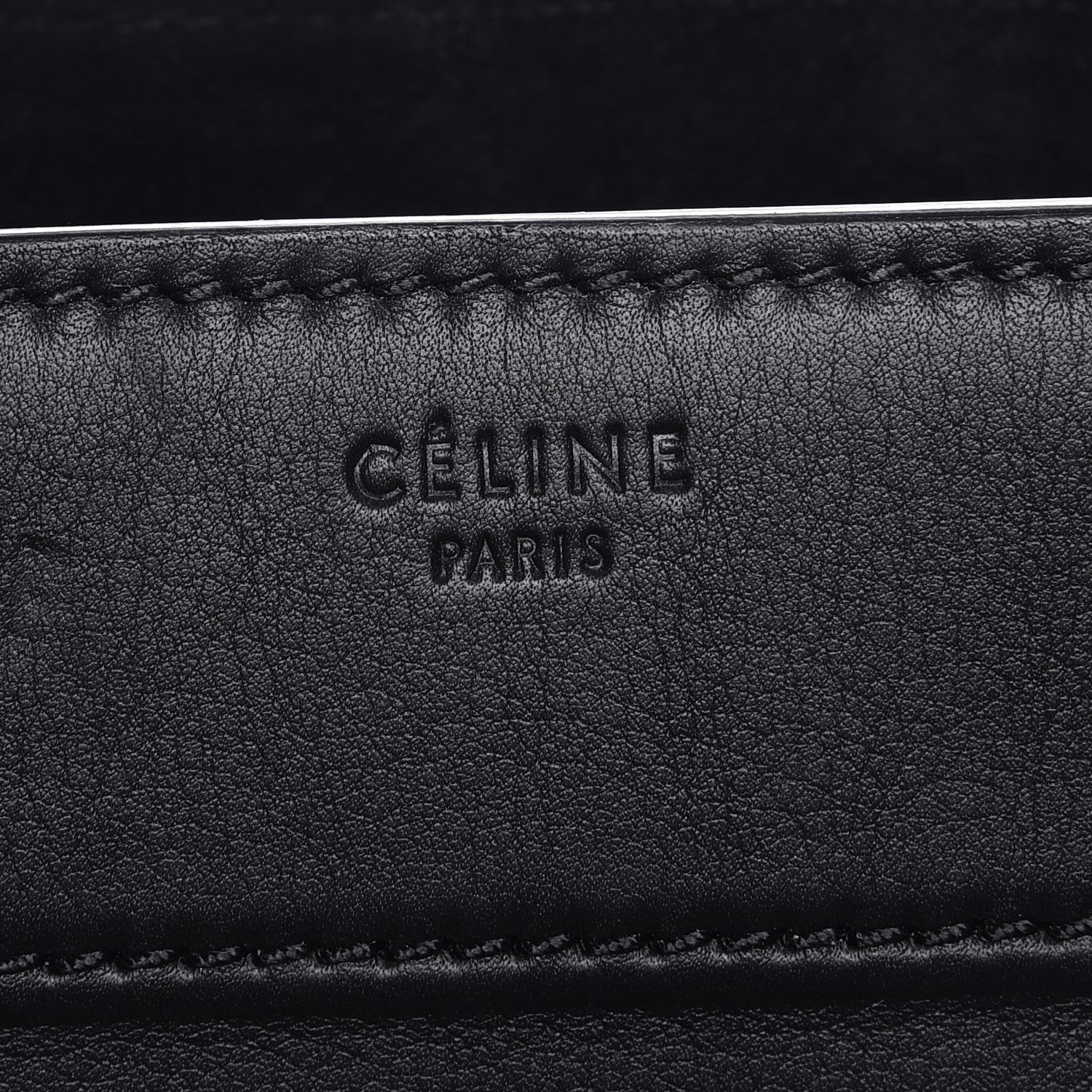 Celine Supple Calfskin Medium Phantom Luggage Black 6 of 10